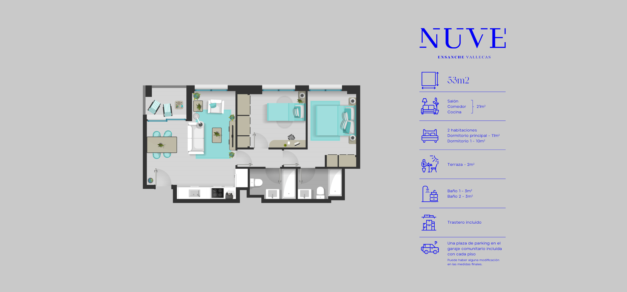 Mapa estructura vivienda | NUVE Vallecas