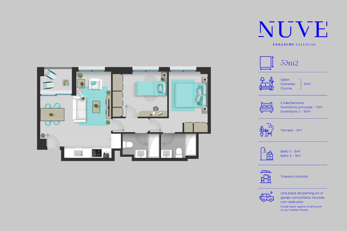 Mapa estructura vivienda | NUVE Vallecas