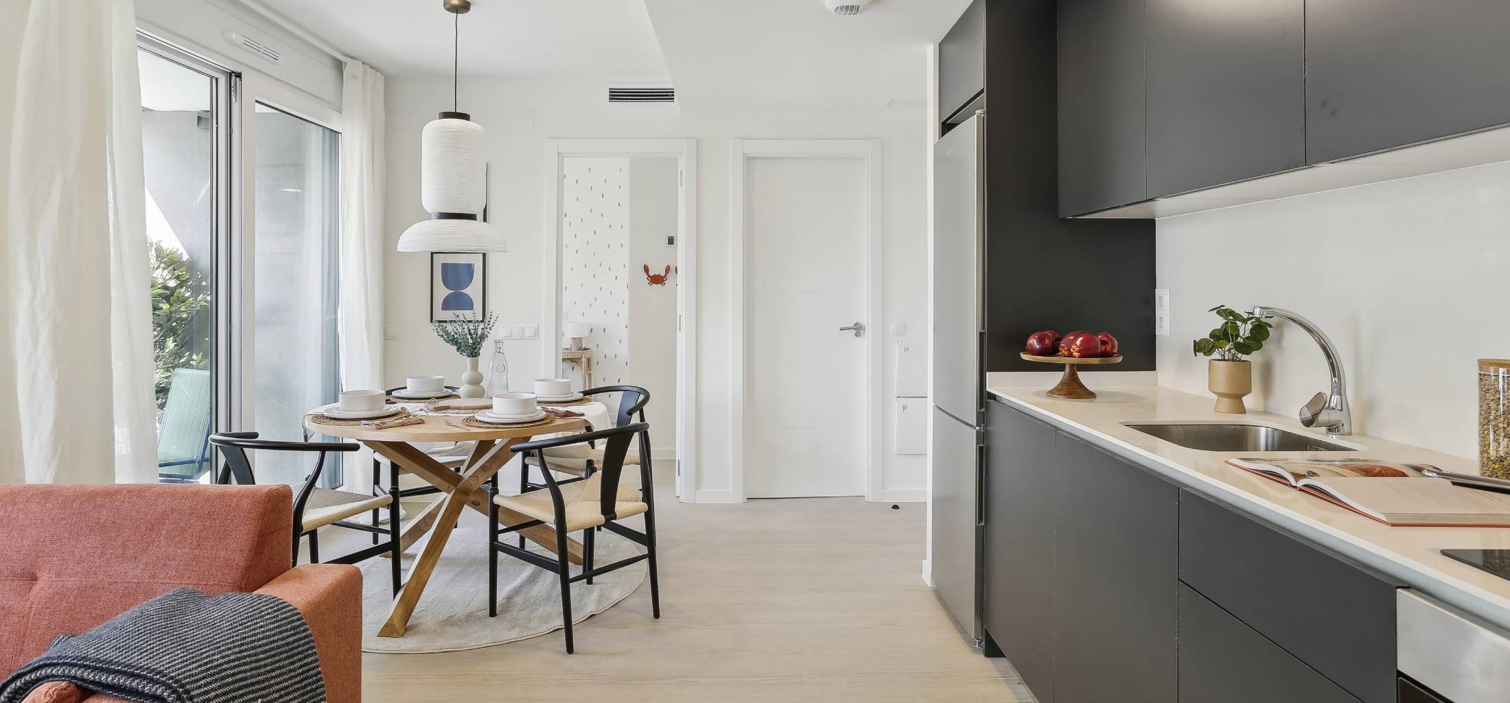 Piso en alquiler de 2 habitaciones y 2 baños en obra nueva NUVE, Ensanche de Vallecas