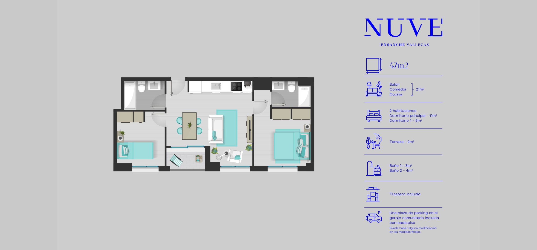 Mapa estructura vivienda | NUVE Vallecas 
