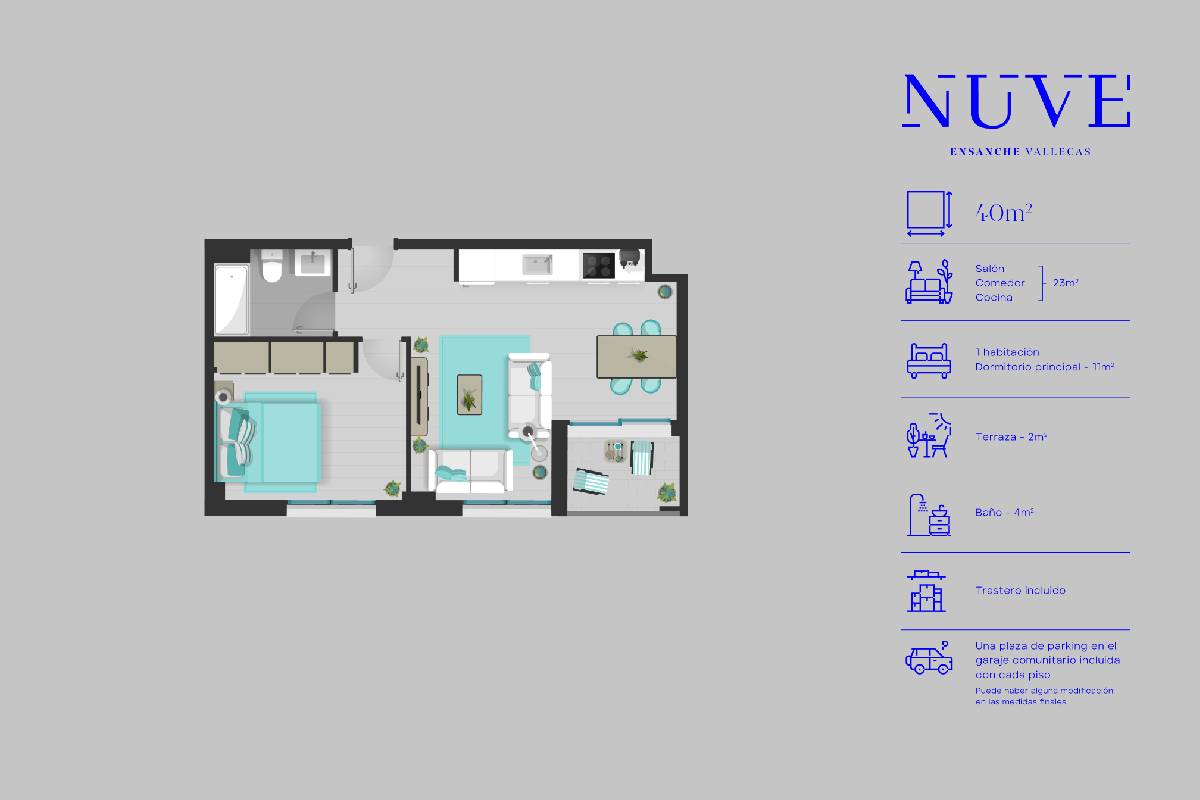 Mapa estructura vivienda | NUVE Vallecas