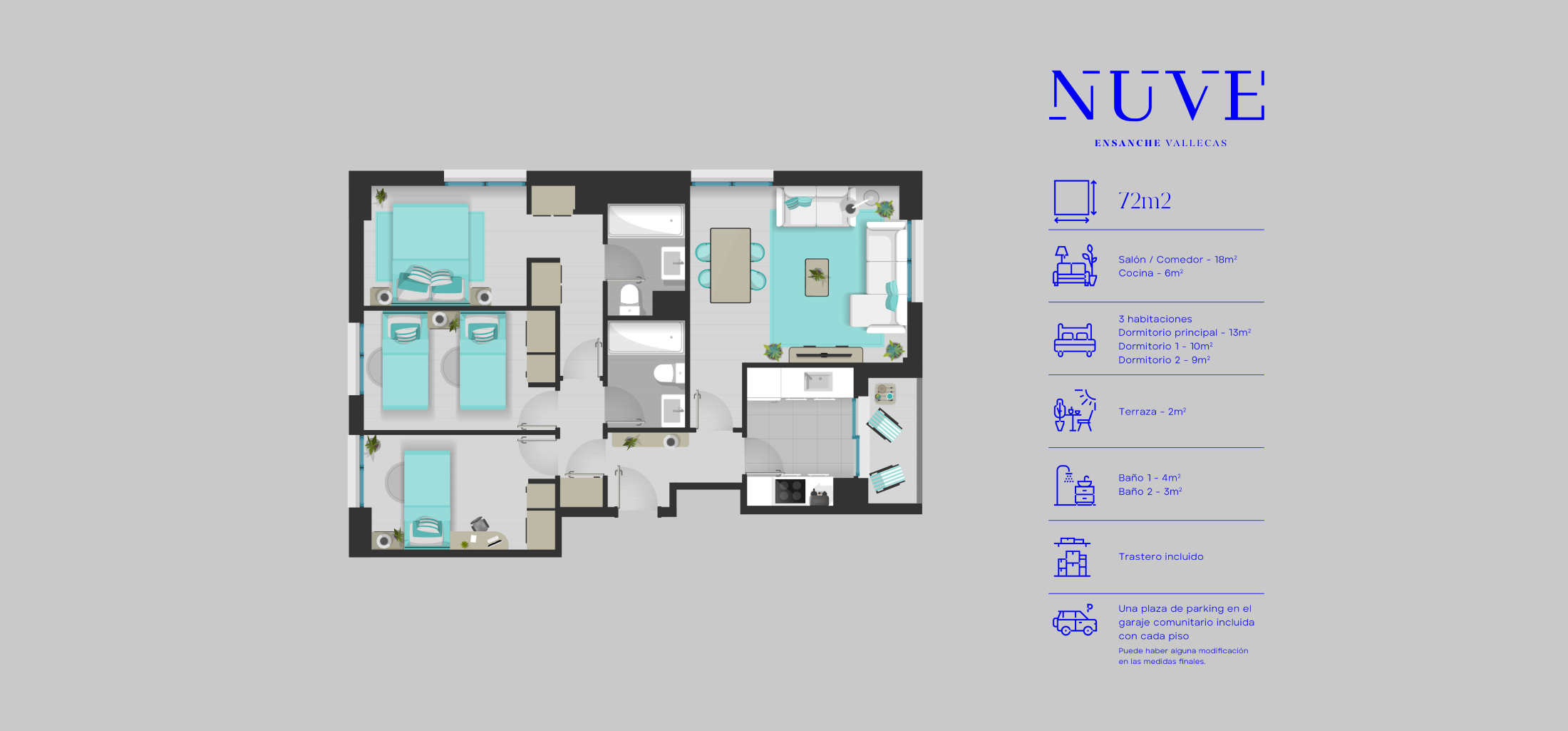 Mapa estructura vivienda | NUVE Vallecas