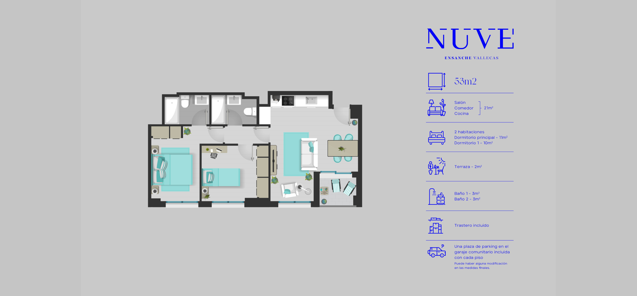 Mapa estructura vivienda | NUVE Vallecas
