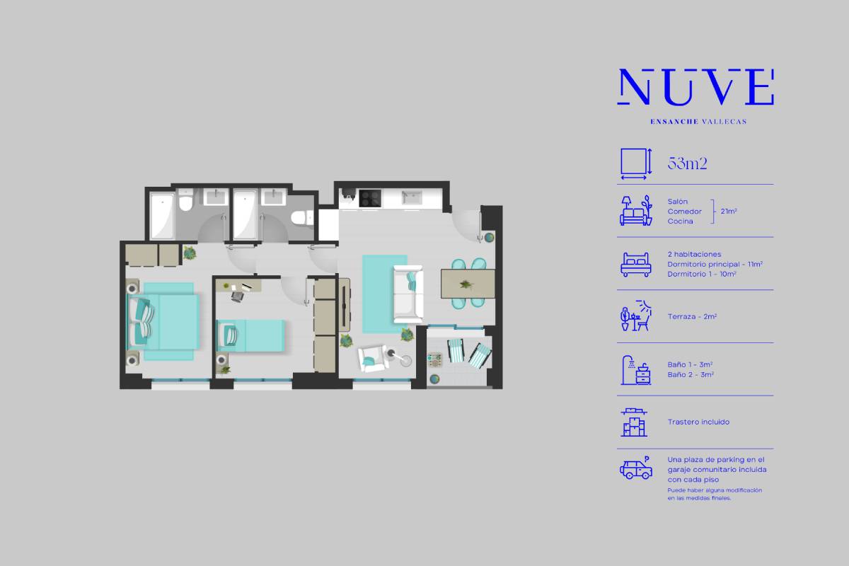 Mapa estructura vivienda | NUVE Vallecas