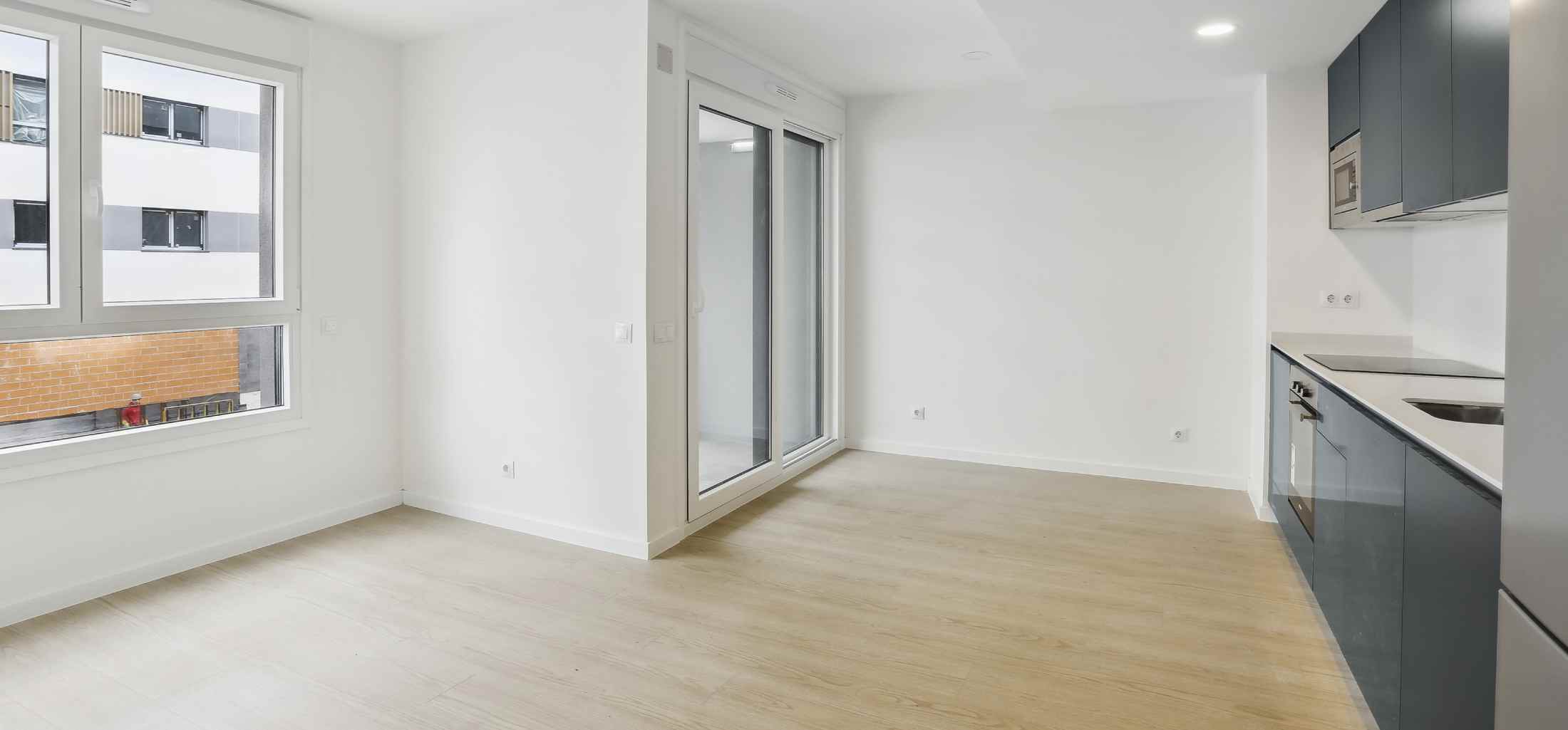 Salón moderno de 1 habitación en alquiler en Nuve, Ensanche de Vallecas.