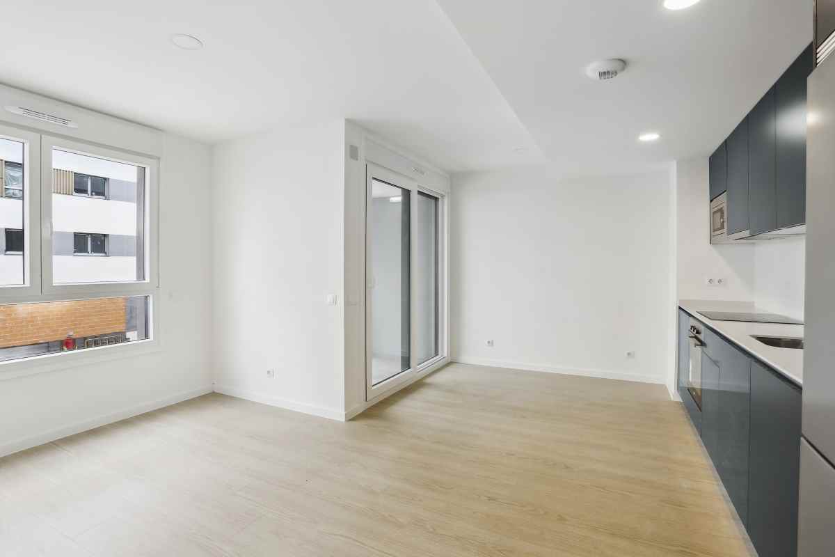 Salón moderno de 1 habitación en alquiler en Nuve, Ensanche de Vallecas.