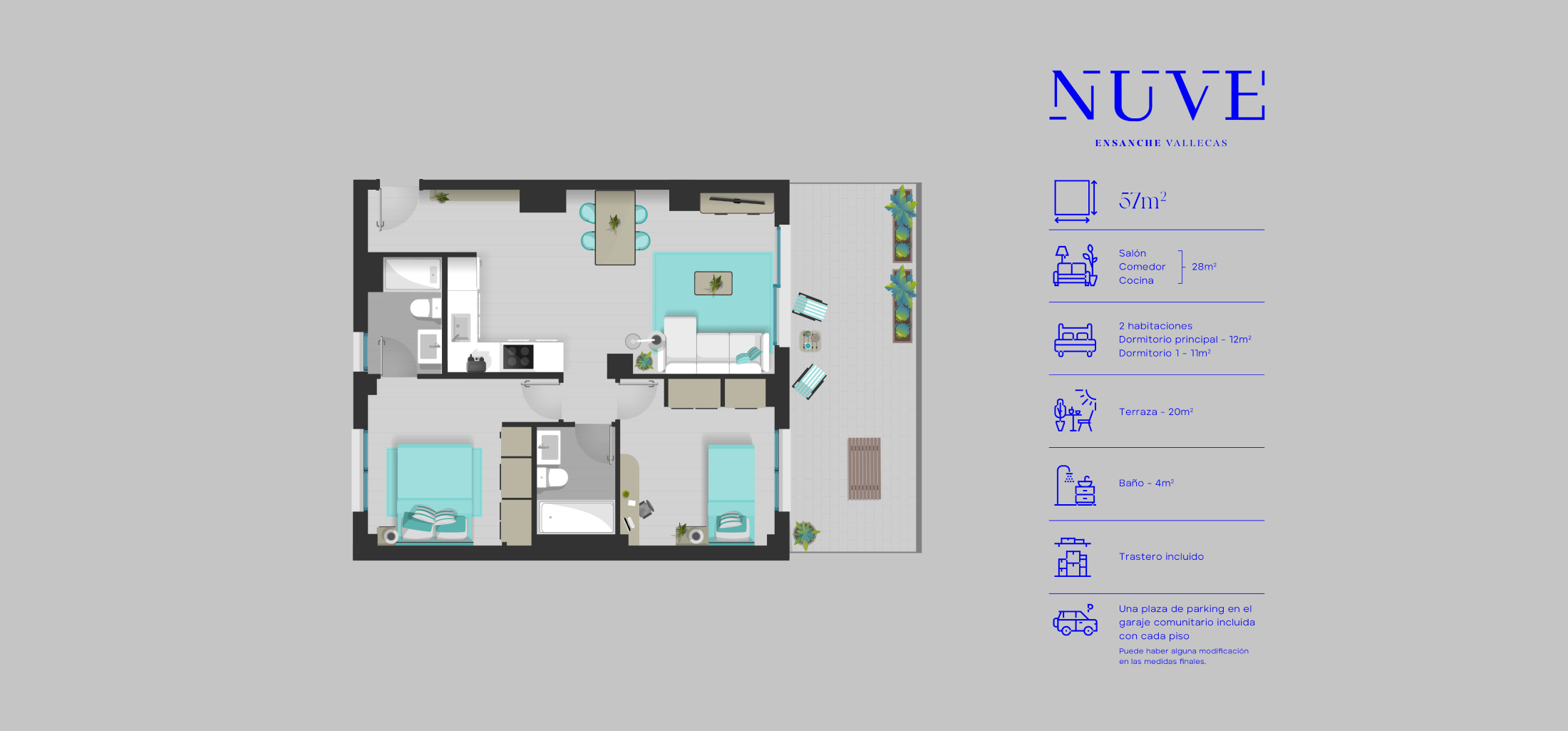Mapa estructura vivienda | NUVE Vallecas