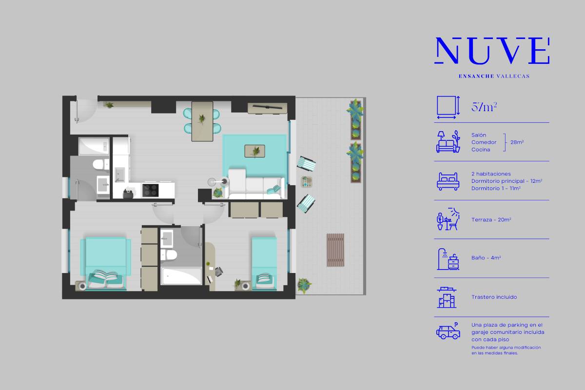Mapa estructura vivienda | NUVE Vallecas