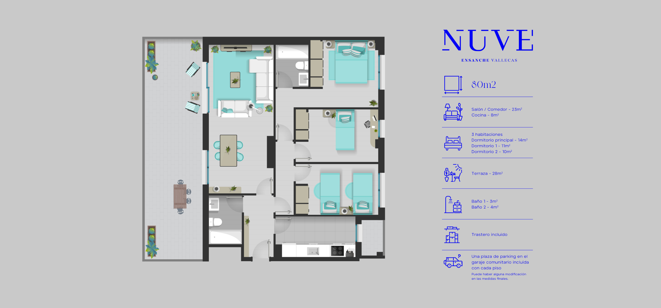 Mapa estructura vivienda | NUVE Vallecas
