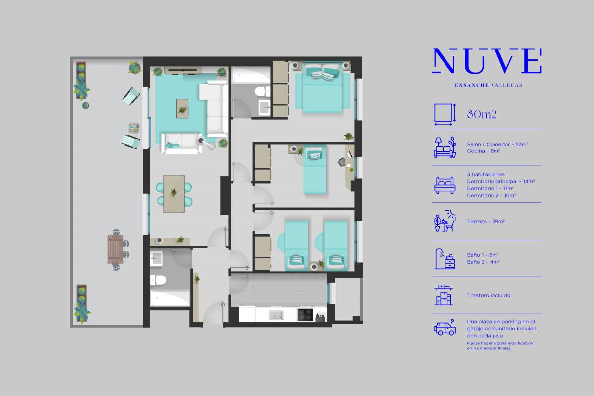 Mapa estructura vivienda | NUVE Vallecas